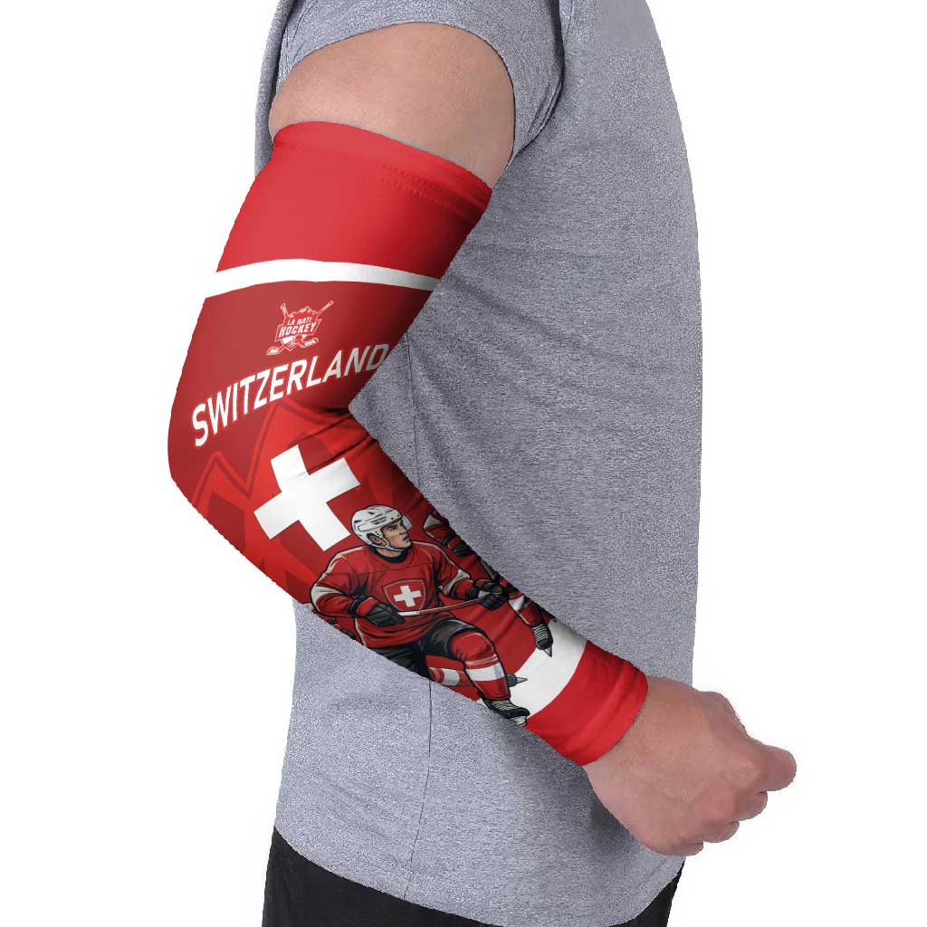 Custom Switzerland Ice Hockey Arm Sleeves La Nati World Glory