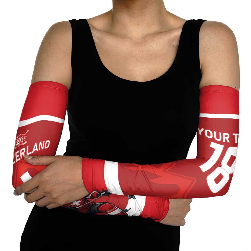 Custom Switzerland Ice Hockey Arm Sleeves La Nati World Glory