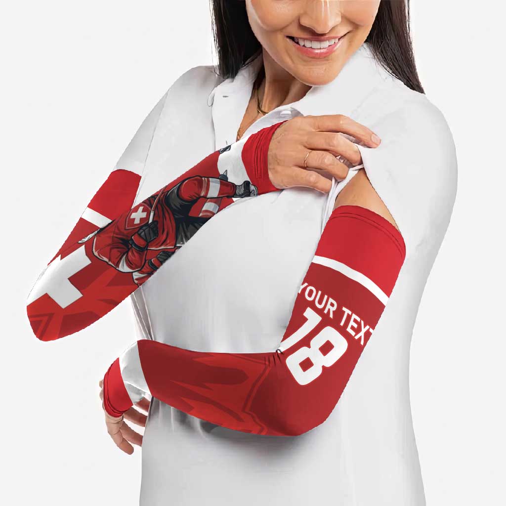 Custom Switzerland Ice Hockey Arm Sleeves La Nati World Glory