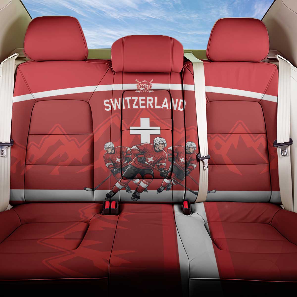 Switzerland Ice Hockey Back Car Seat Cover La Nati World Glory