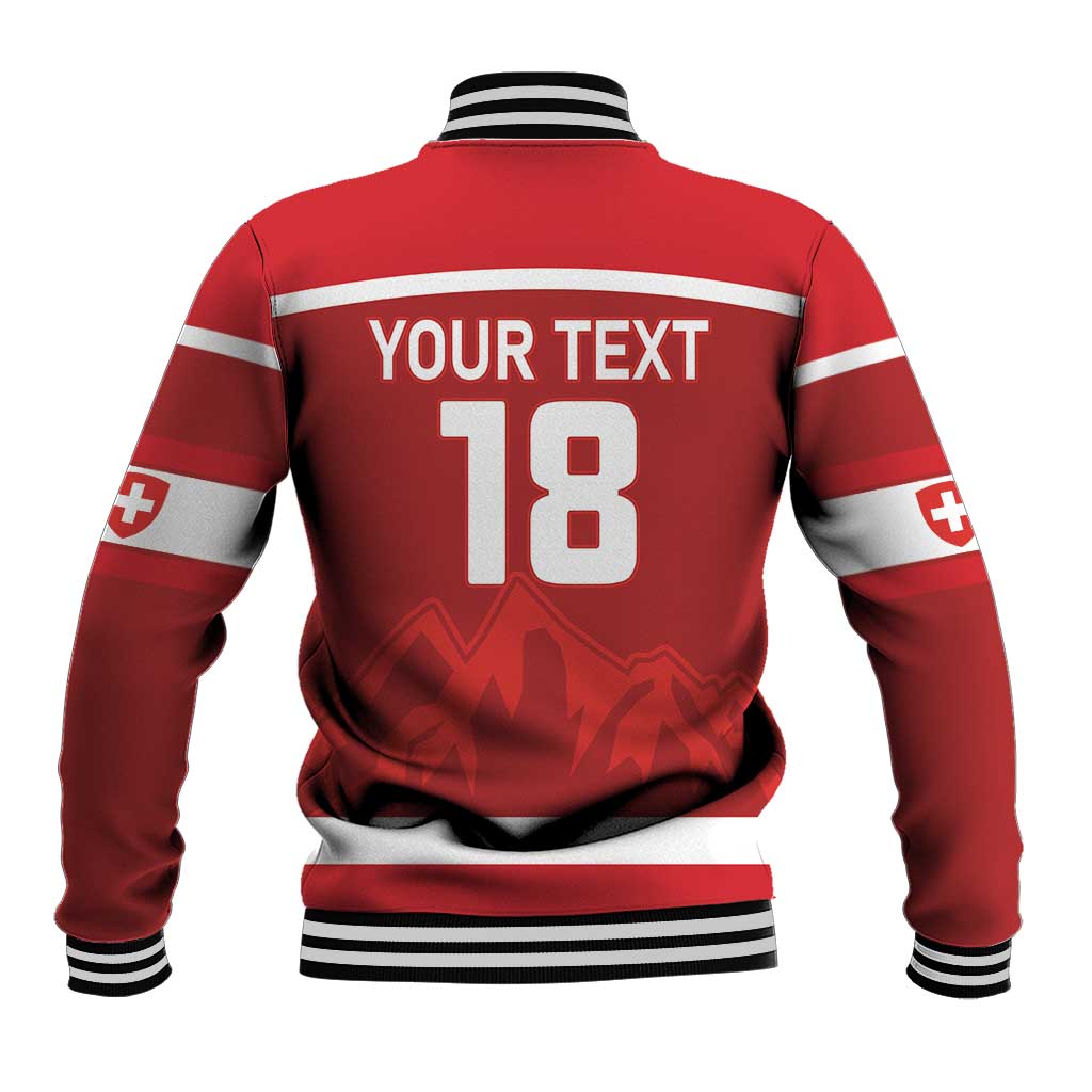 Custom Switzerland Ice Hockey Baseball Jacket La Nati World Glory