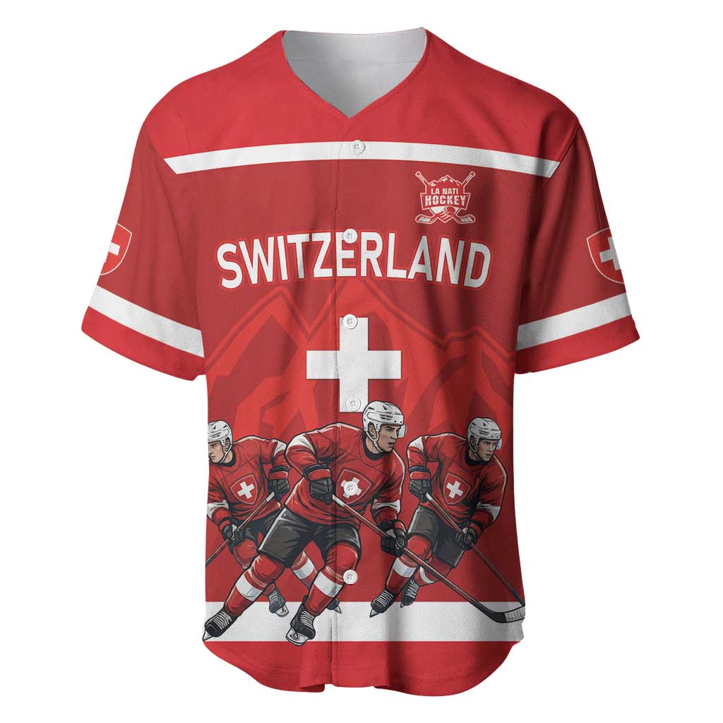 Custom Switzerland Ice Hockey Baseball Jersey La Nati World Glory