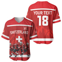 Custom Switzerland Ice Hockey Baseball Jersey La Nati World Glory