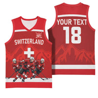 Custom Switzerland Ice Hockey Basketball Jersey La Nati World Glory