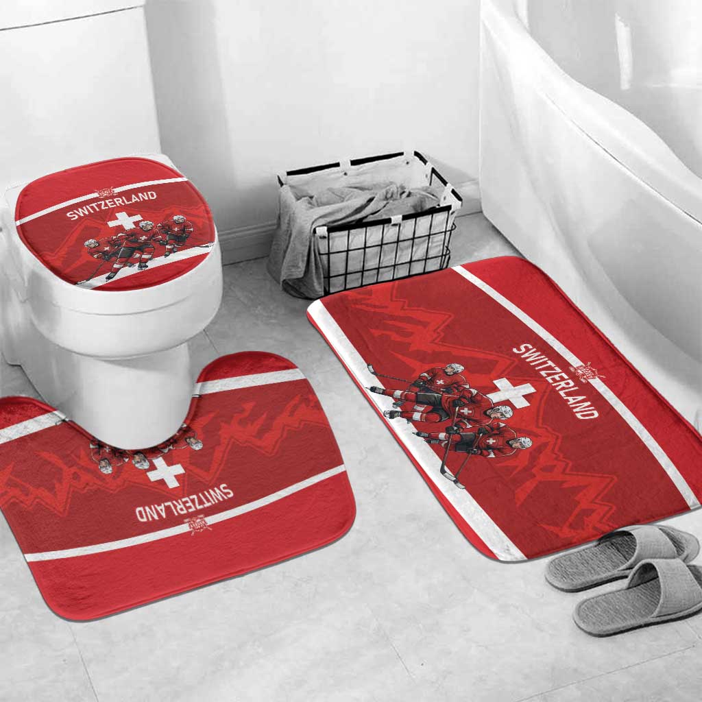 Switzerland Ice Hockey Bathroom Set La Nati World Glory