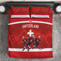 Switzerland Ice Hockey Bedding Set La Nati World Glory