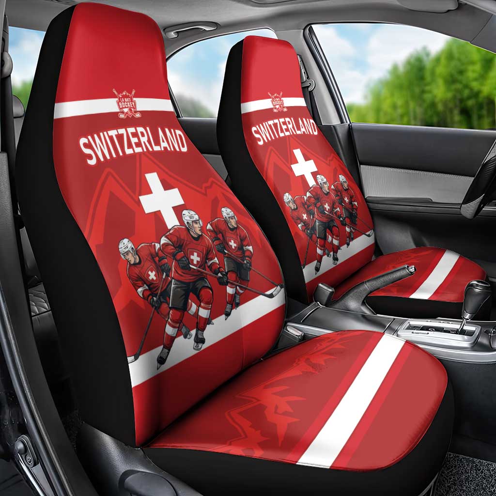Switzerland Ice Hockey Car Seat Cover La Nati World Glory