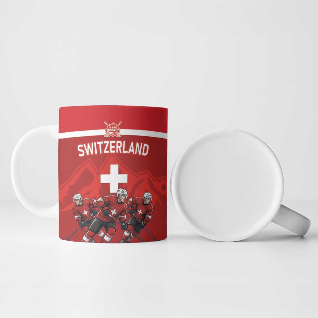 Custom Switzerland Ice Hockey Ceramic Mug La Nati World Glory