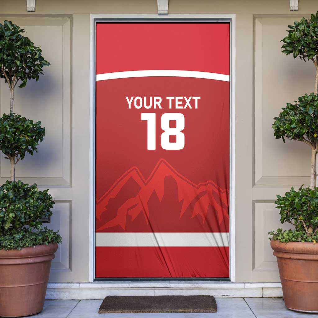 Custom Switzerland Ice Hockey Door Cover La Nati World Glory