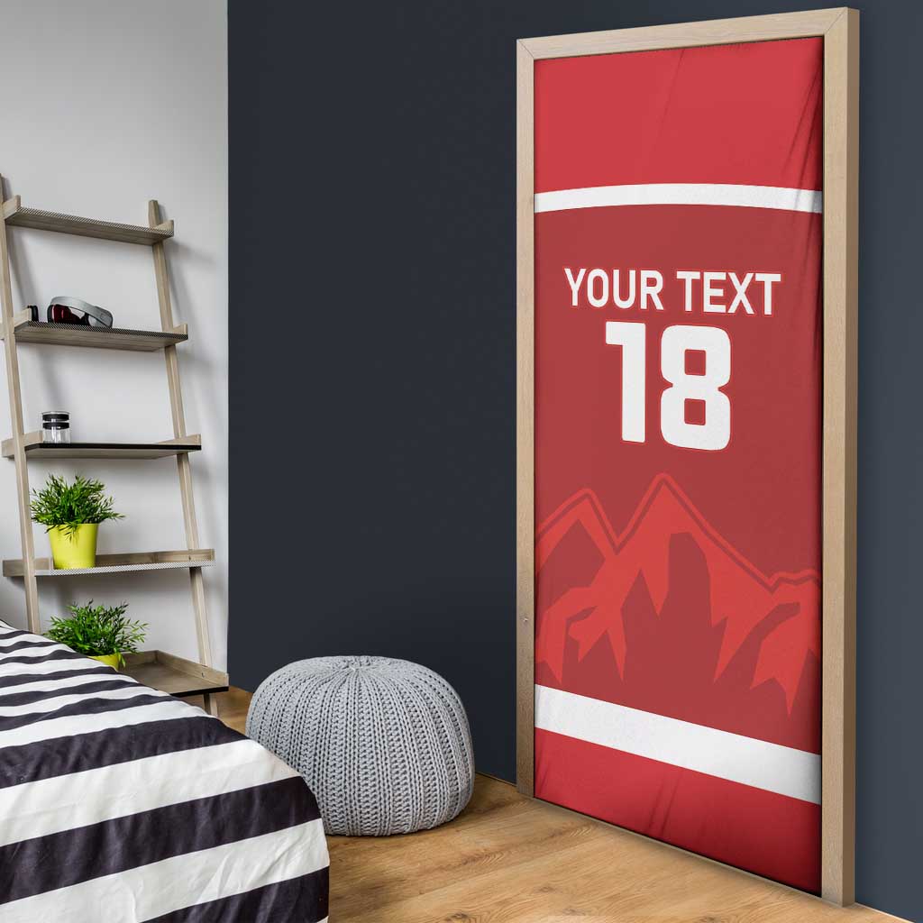 Custom Switzerland Ice Hockey Door Cover La Nati World Glory