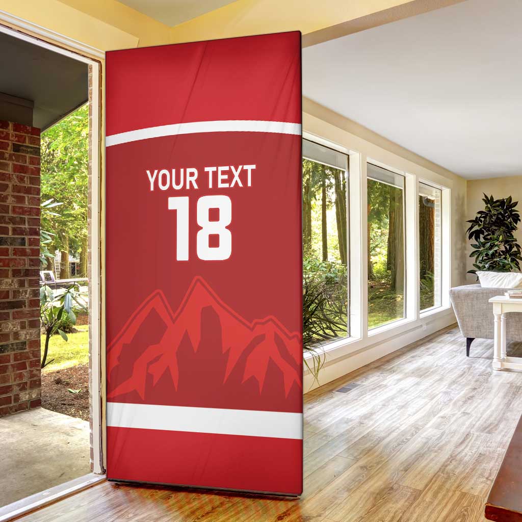 Custom Switzerland Ice Hockey Door Cover La Nati World Glory