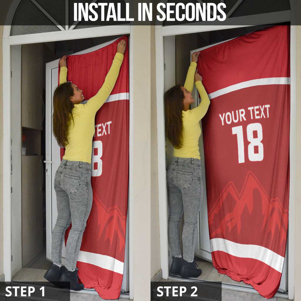 Custom Switzerland Ice Hockey Door Cover La Nati World Glory