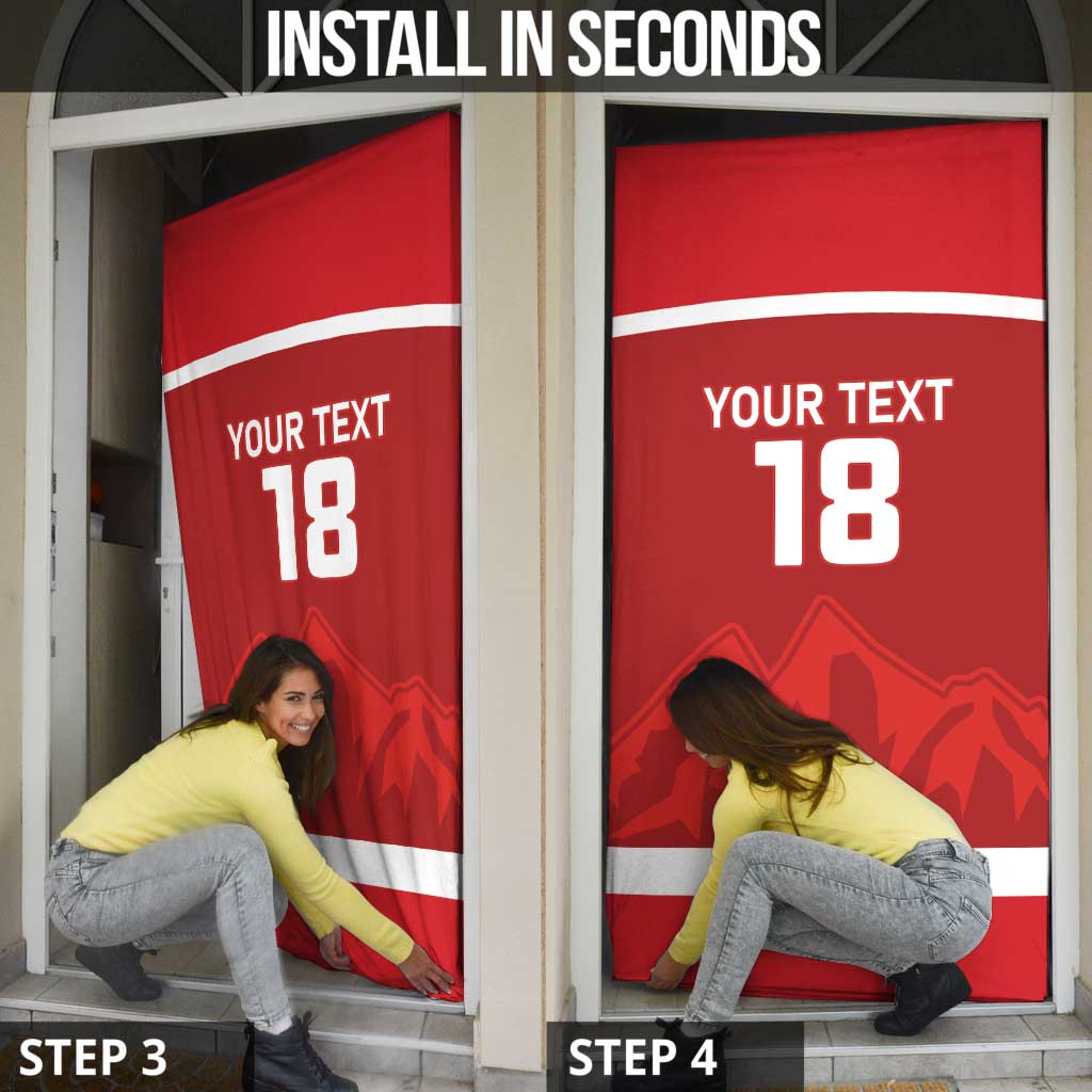 Custom Switzerland Ice Hockey Door Cover La Nati World Glory
