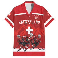 Custom Switzerland Ice Hockey Hawaiian Shirt La Nati World Glory