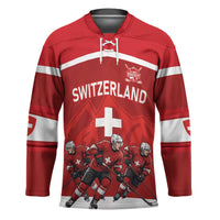 Custom Switzerland Ice Hockey Hockey Jersey La Nati World Glory
