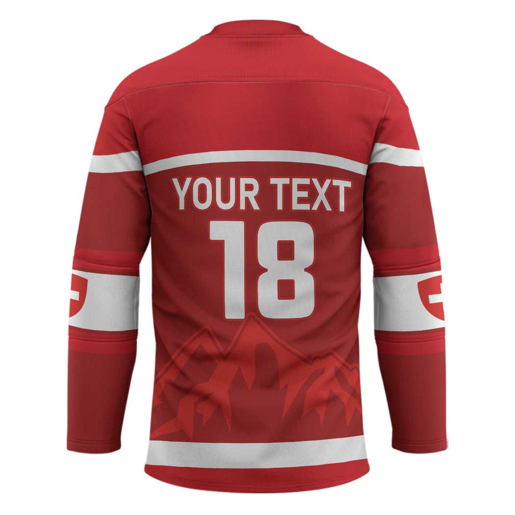 Custom Switzerland Ice Hockey Hockey Jersey La Nati World Glory