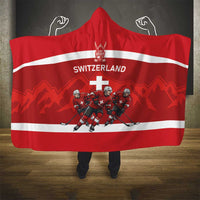 Switzerland Ice Hockey Hooded Blanket La Nati World Glory