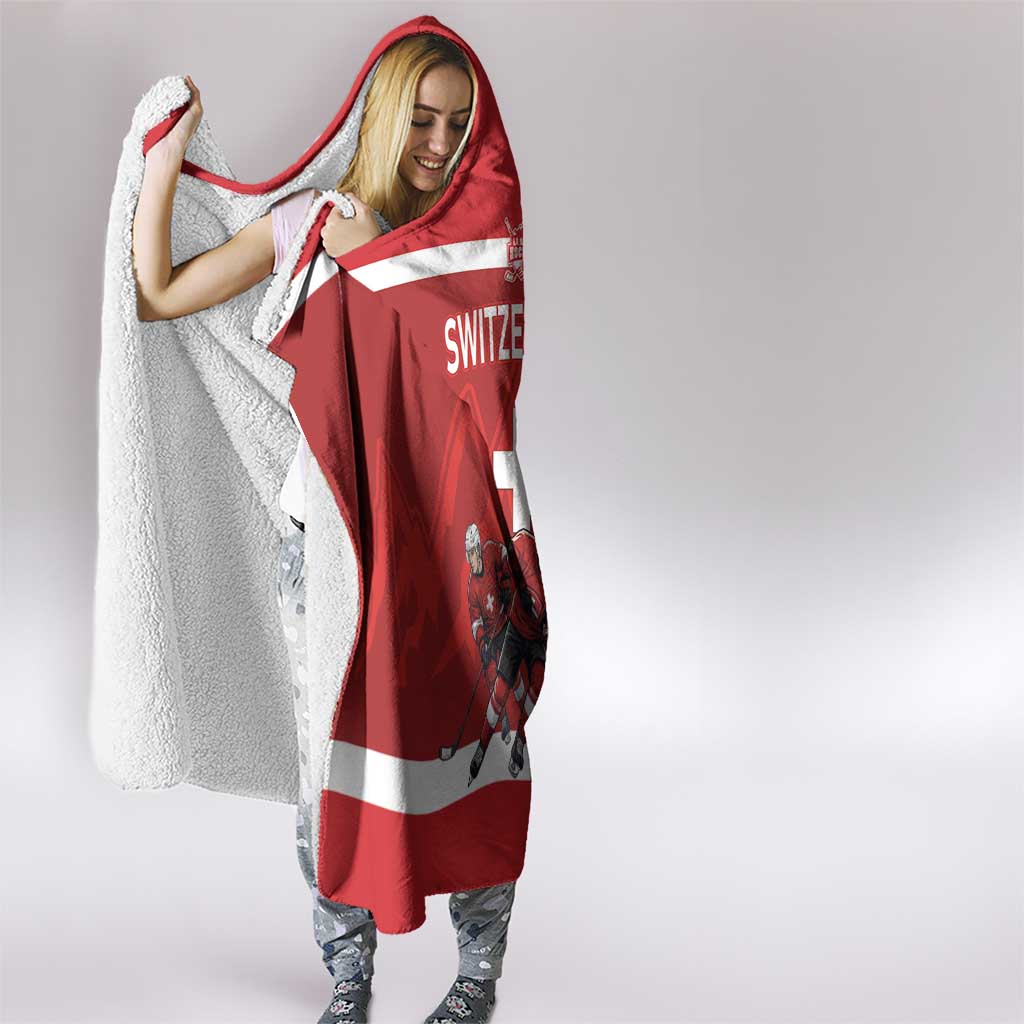 Switzerland Ice Hockey Hooded Blanket La Nati World Glory