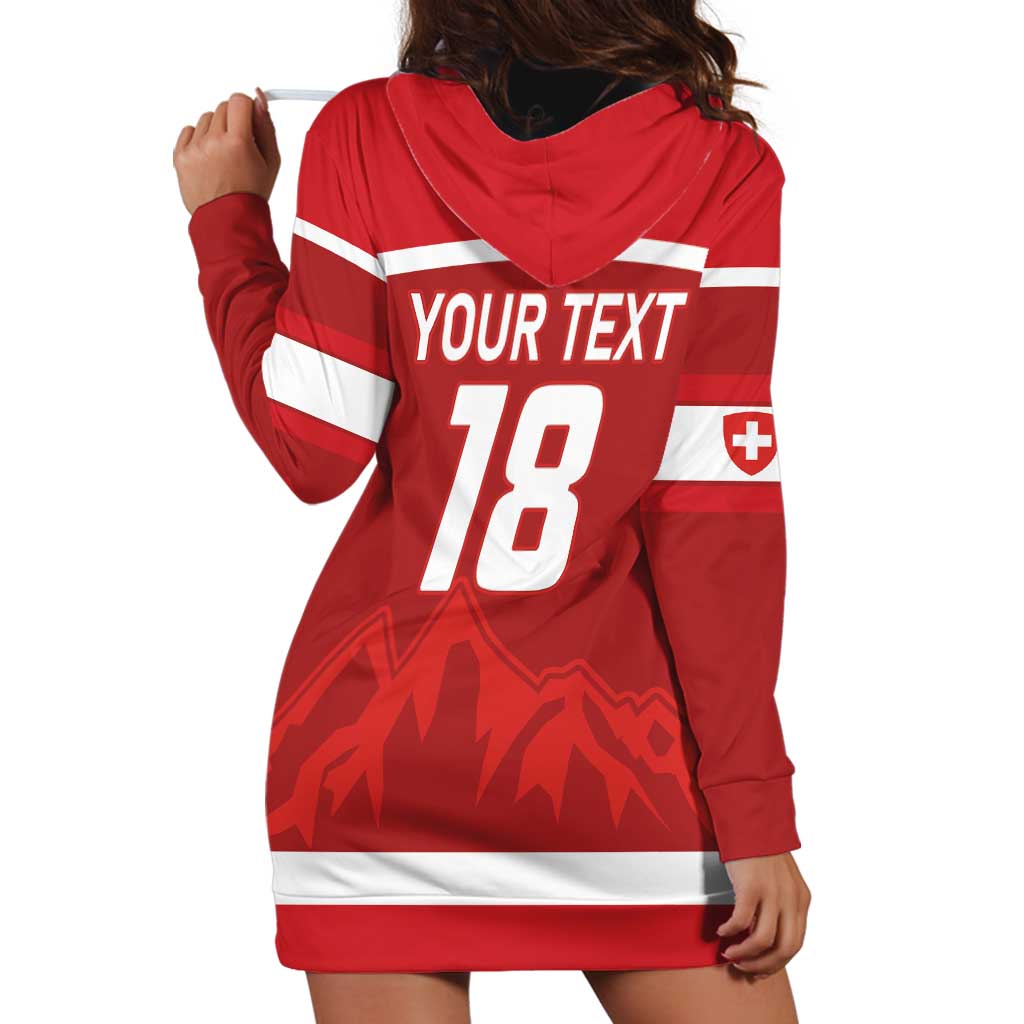 Custom Switzerland Ice Hockey Hoodie Dress La Nati World Glory