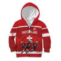 Custom Switzerland Ice Hockey Kid Hoodie La Nati World Glory