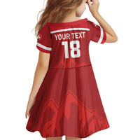 Custom Switzerland Ice Hockey Kid Short Sleeve Dress La Nati World Glory