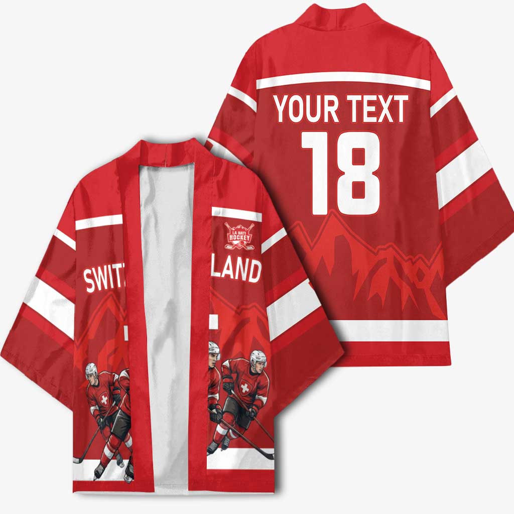 Custom Switzerland Ice Hockey Kimono La Nati World Glory