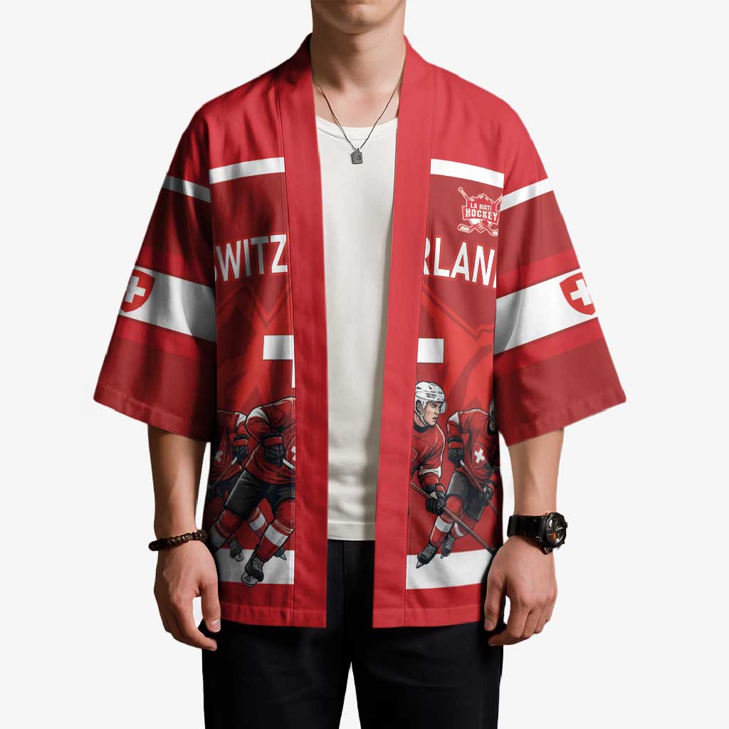 Custom Switzerland Ice Hockey Kimono La Nati World Glory