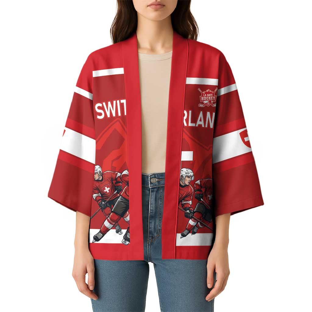 Custom Switzerland Ice Hockey Kimono La Nati World Glory