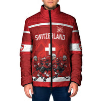 Custom Switzerland Ice Hockey Padded Jacket La Nati World Glory