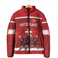 Custom Switzerland Ice Hockey Padded Jacket La Nati World Glory