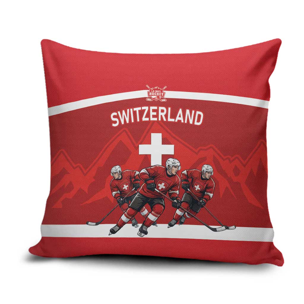 Switzerland Ice Hockey Pillow Cover La Nati World Glory