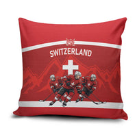 Switzerland Ice Hockey Pillow Cover La Nati World Glory