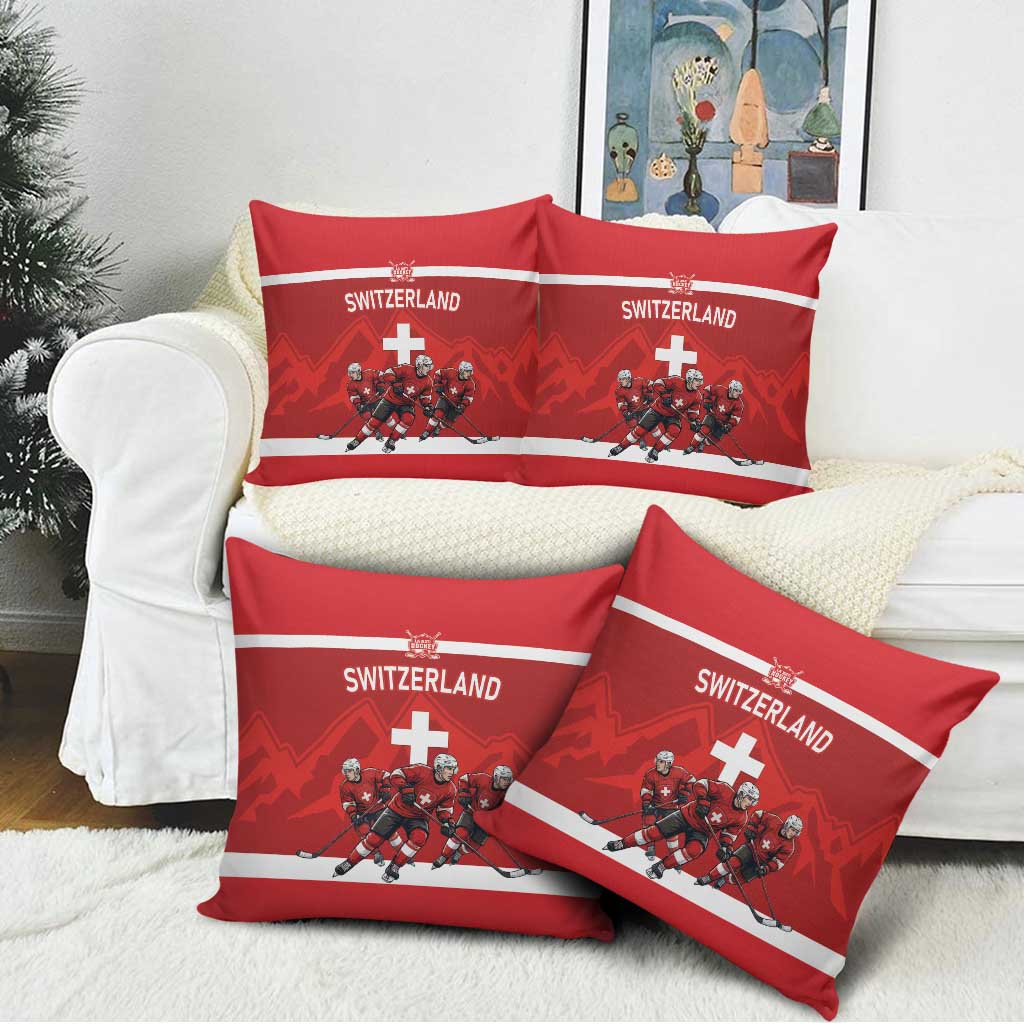 Switzerland Ice Hockey Pillow Cover La Nati World Glory