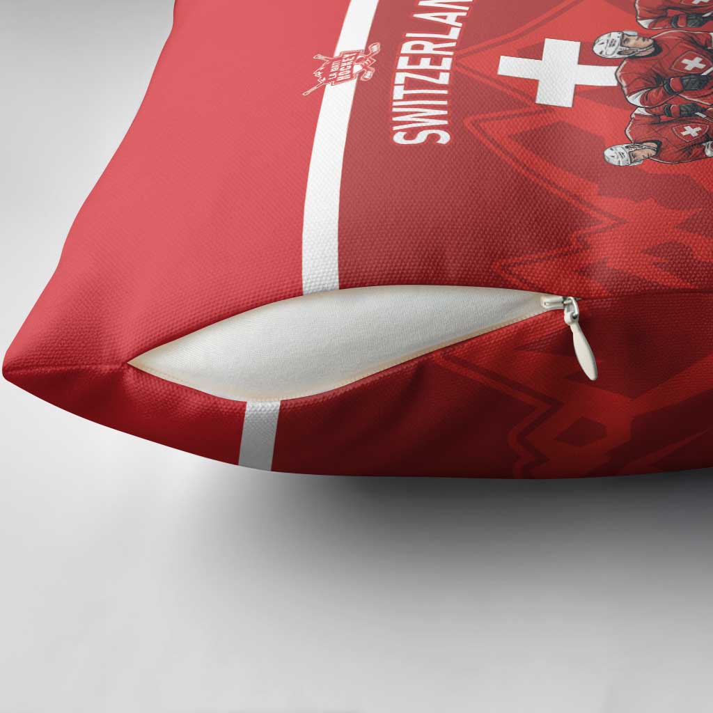 Switzerland Ice Hockey Pillow Cover La Nati World Glory