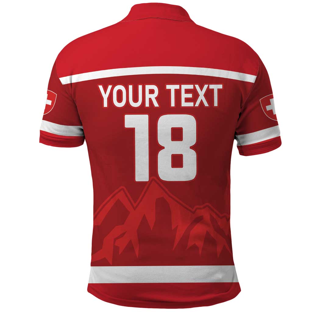 Custom Switzerland Ice Hockey Polo Shirt La Nati World Glory