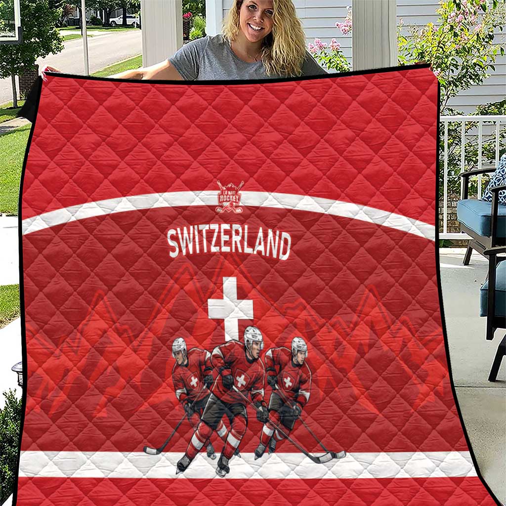 Switzerland Ice Hockey Quilt La Nati World Glory
