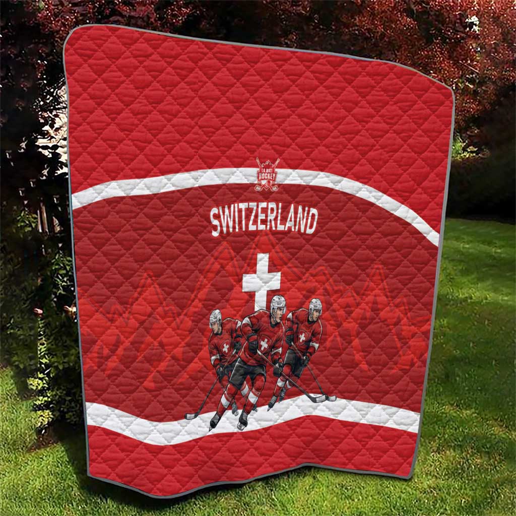 Switzerland Ice Hockey Quilt La Nati World Glory