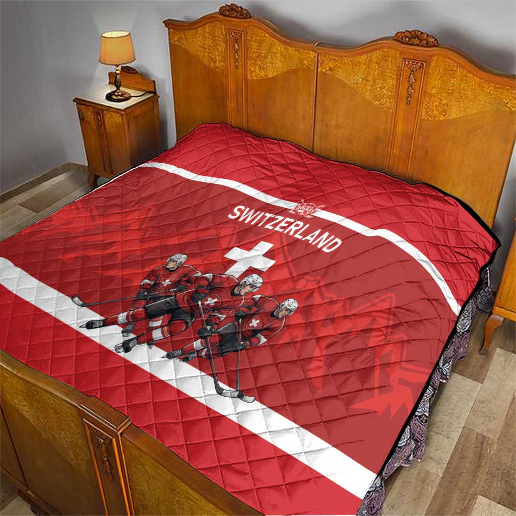 Switzerland Ice Hockey Quilt La Nati World Glory