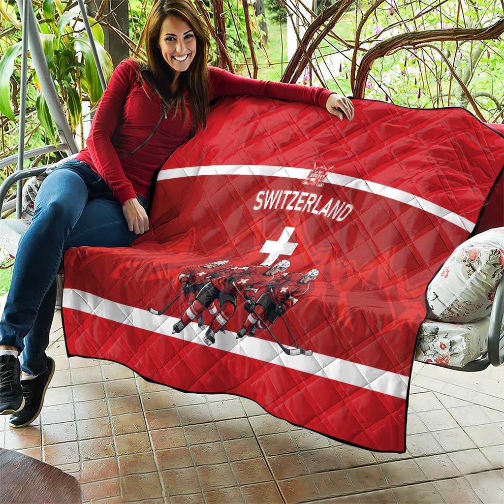 Switzerland Ice Hockey Quilt La Nati World Glory