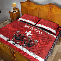 Switzerland Ice Hockey Quilt Bed Set La Nati World Glory