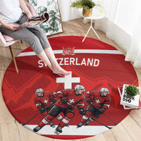 Switzerland Ice Hockey Round Carpet La Nati World Glory