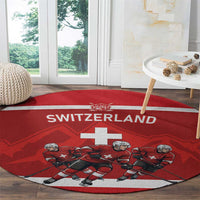Switzerland Ice Hockey Round Carpet La Nati World Glory