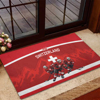 Switzerland Ice Hockey Rubber Doormat La Nati World Glory