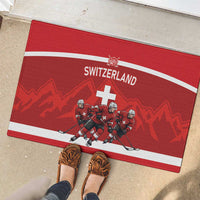 Switzerland Ice Hockey Rubber Doormat La Nati World Glory