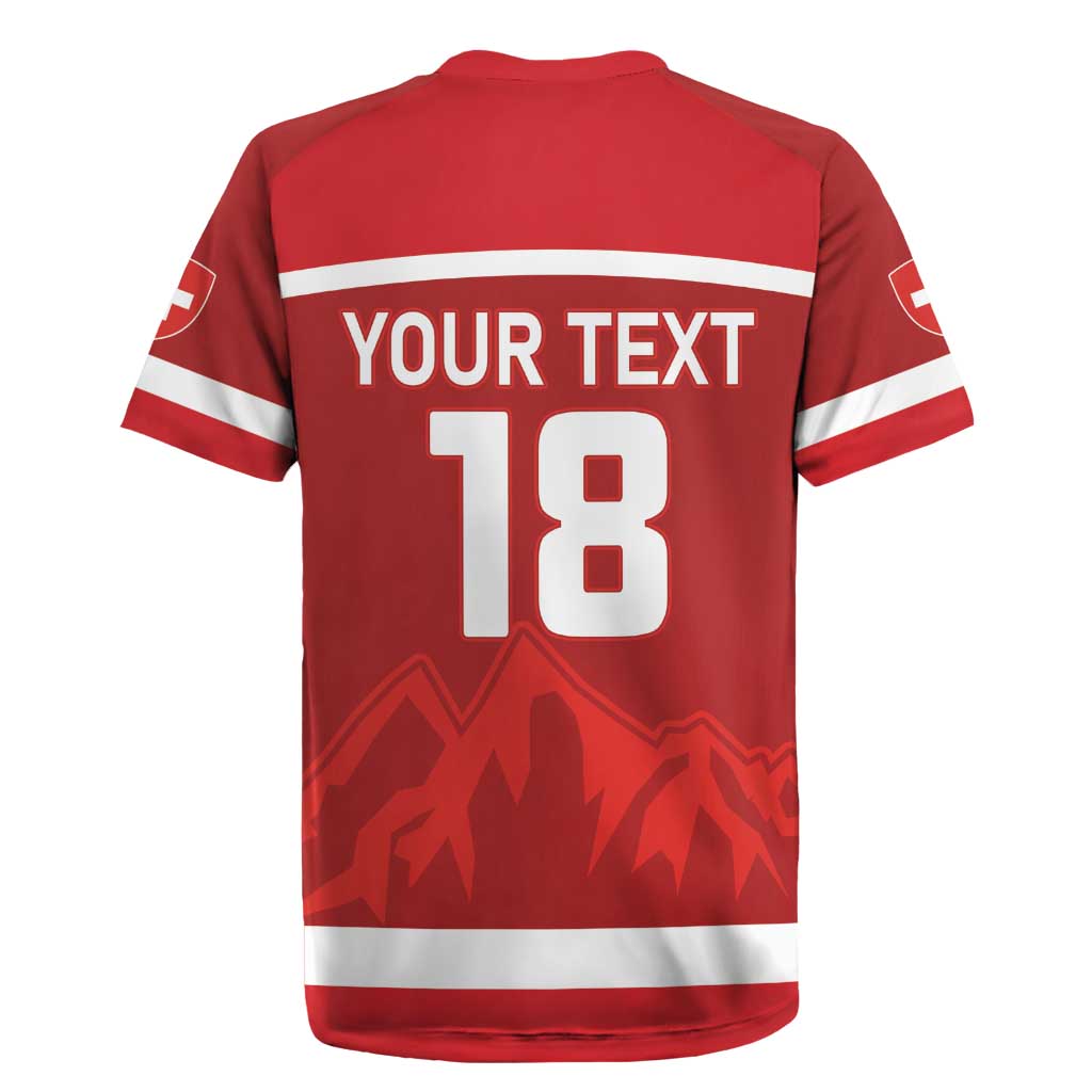 Custom Switzerland Ice Hockey Rugby Jersey La Nati World Glory