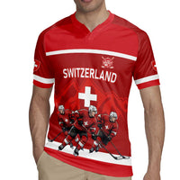 Custom Switzerland Ice Hockey Rugby Jersey La Nati World Glory