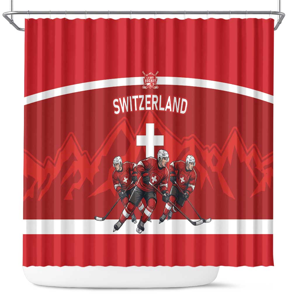 Switzerland Ice Hockey Shower Curtain La Nati World Glory