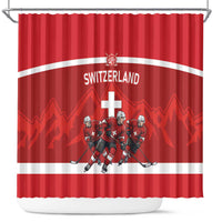 Switzerland Ice Hockey Shower Curtain La Nati World Glory