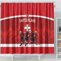 Switzerland Ice Hockey Shower Curtain La Nati World Glory