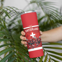 Custom Switzerland Ice Hockey Skinny Tumbler La Nati World Glory
